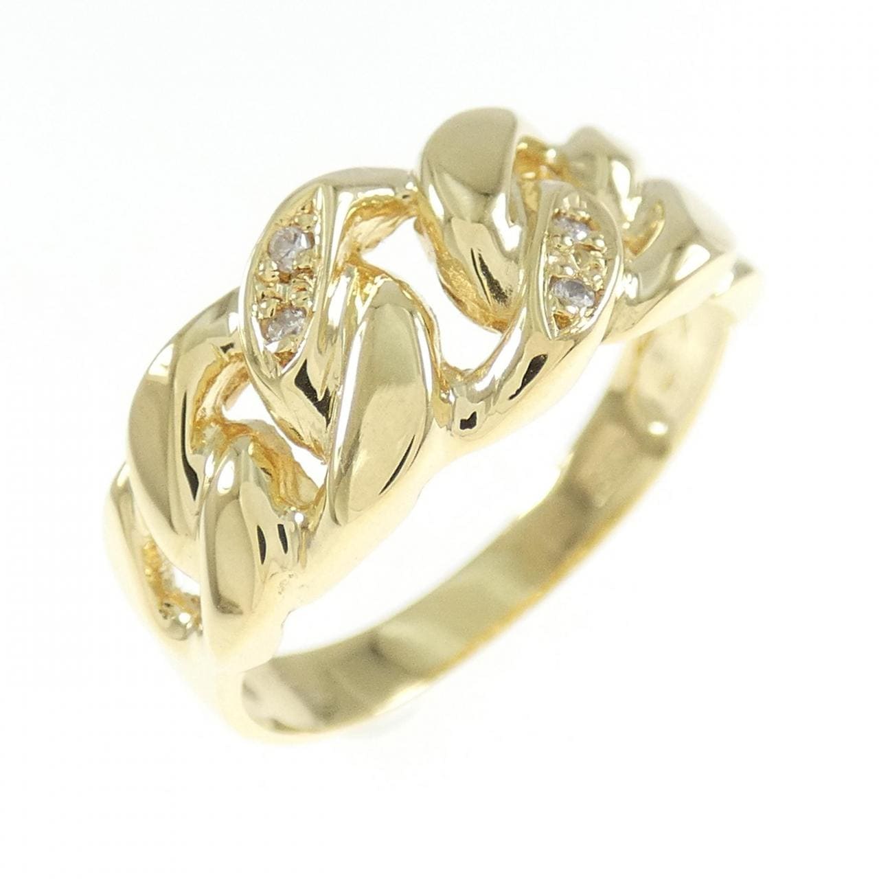 K18YG ダイヤモンド リング 0.02CT