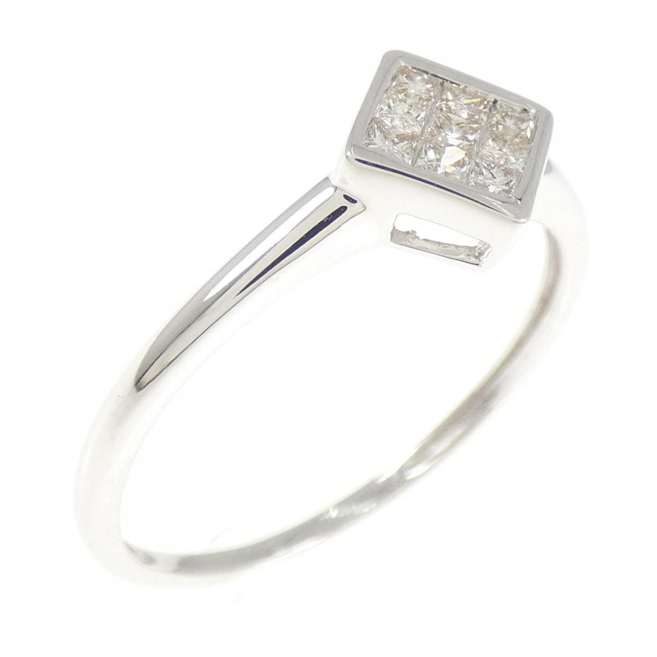 K18WG ダイヤモンド リング 0.20CT