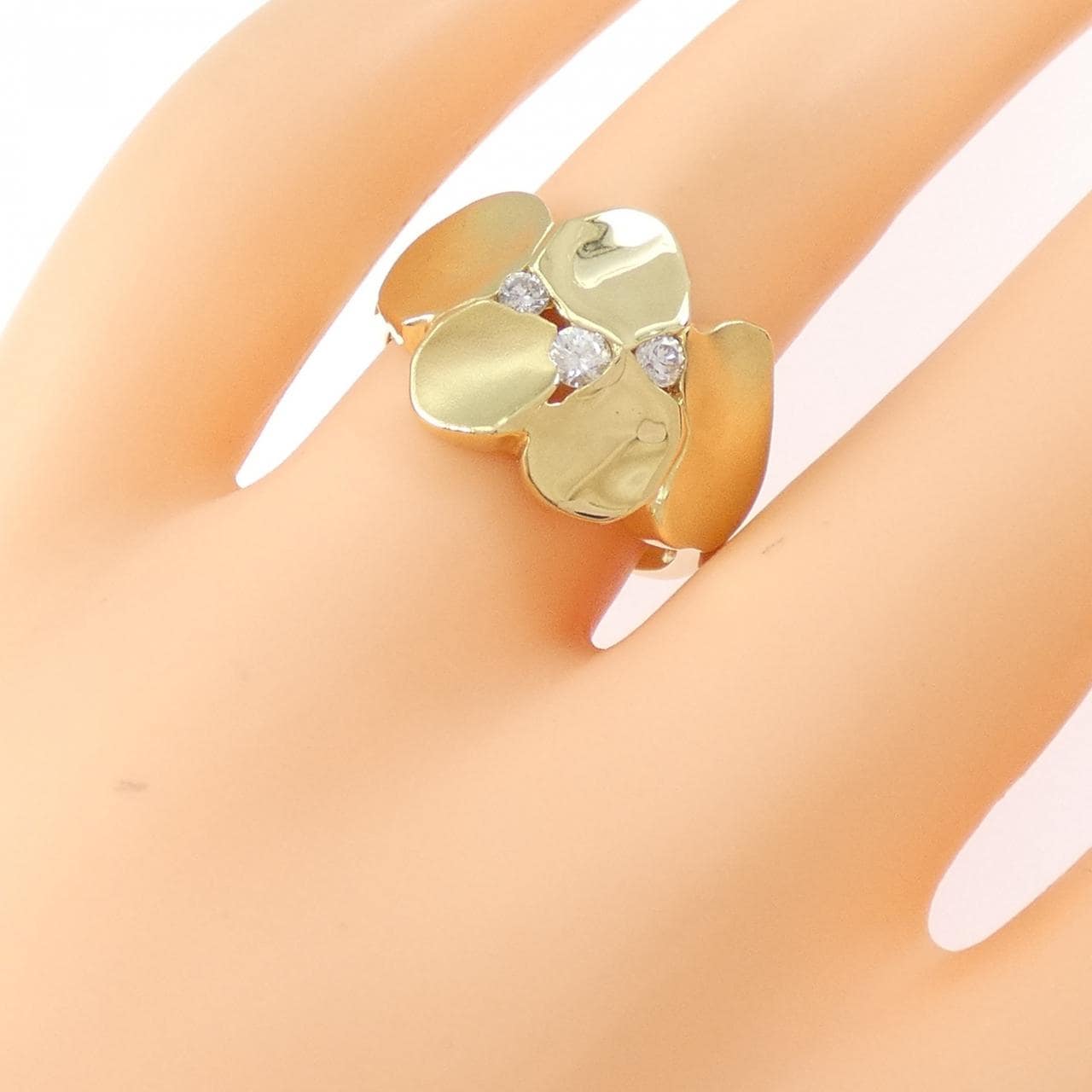 K18YG ダイヤモンド リング 0.20CT