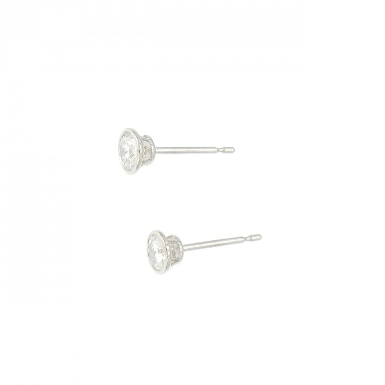 【リメイク】PT900/ST ダイヤモンド ピアス 0.213CT 0.248CT F SI1 Good