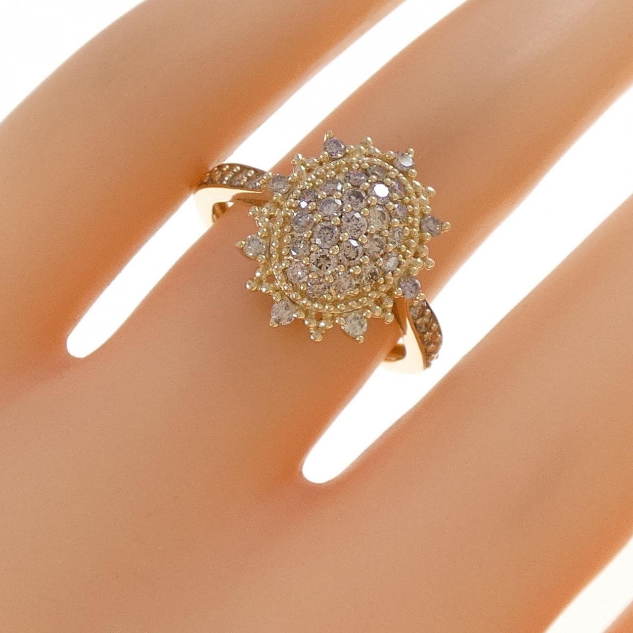 K18YG ダイヤモンド リング 0.60CT