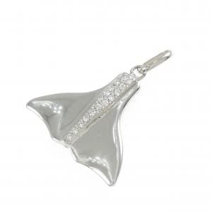 K18WG ダイヤモンド ペンダント 0.18CT