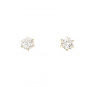 【リメイク】K18YG/ST ダイヤモンド ピアス 0.419CT 0.428CT F-G VS1 VG-GOOD