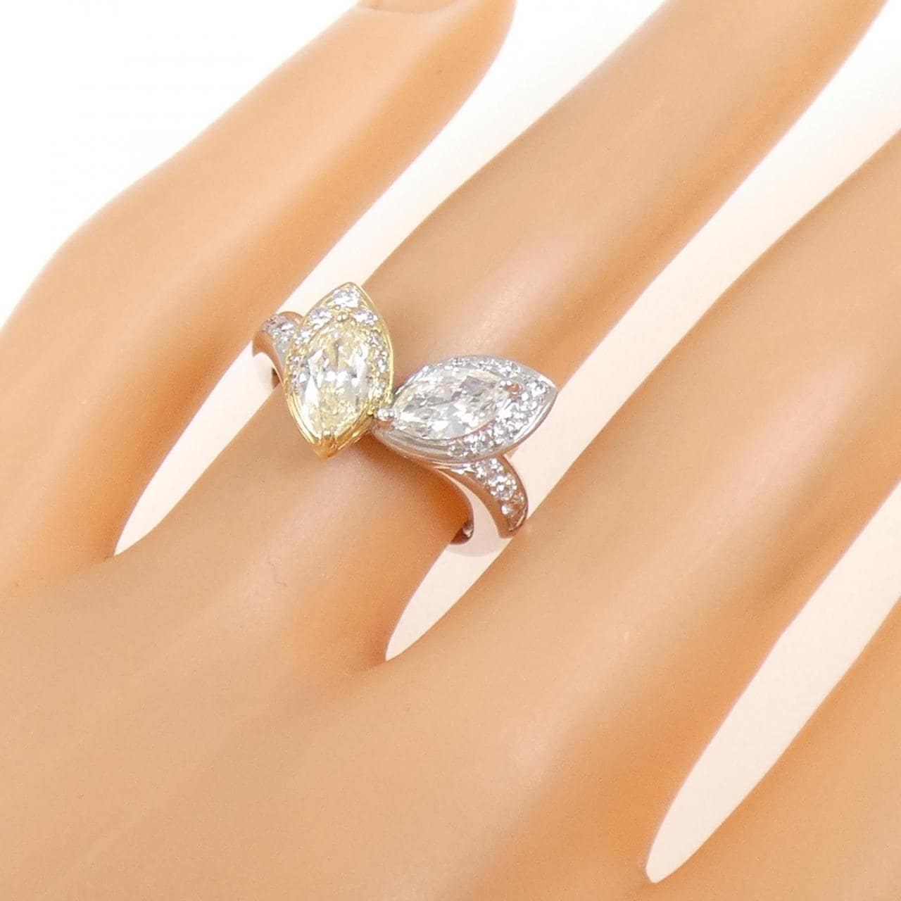 750WG/750YG ダイヤモンド リング 1.13CT