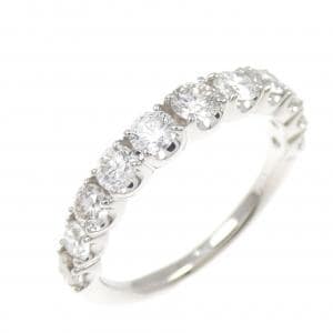 PT950 ハーフエタニティ ダイヤモンド リング 1.00CT