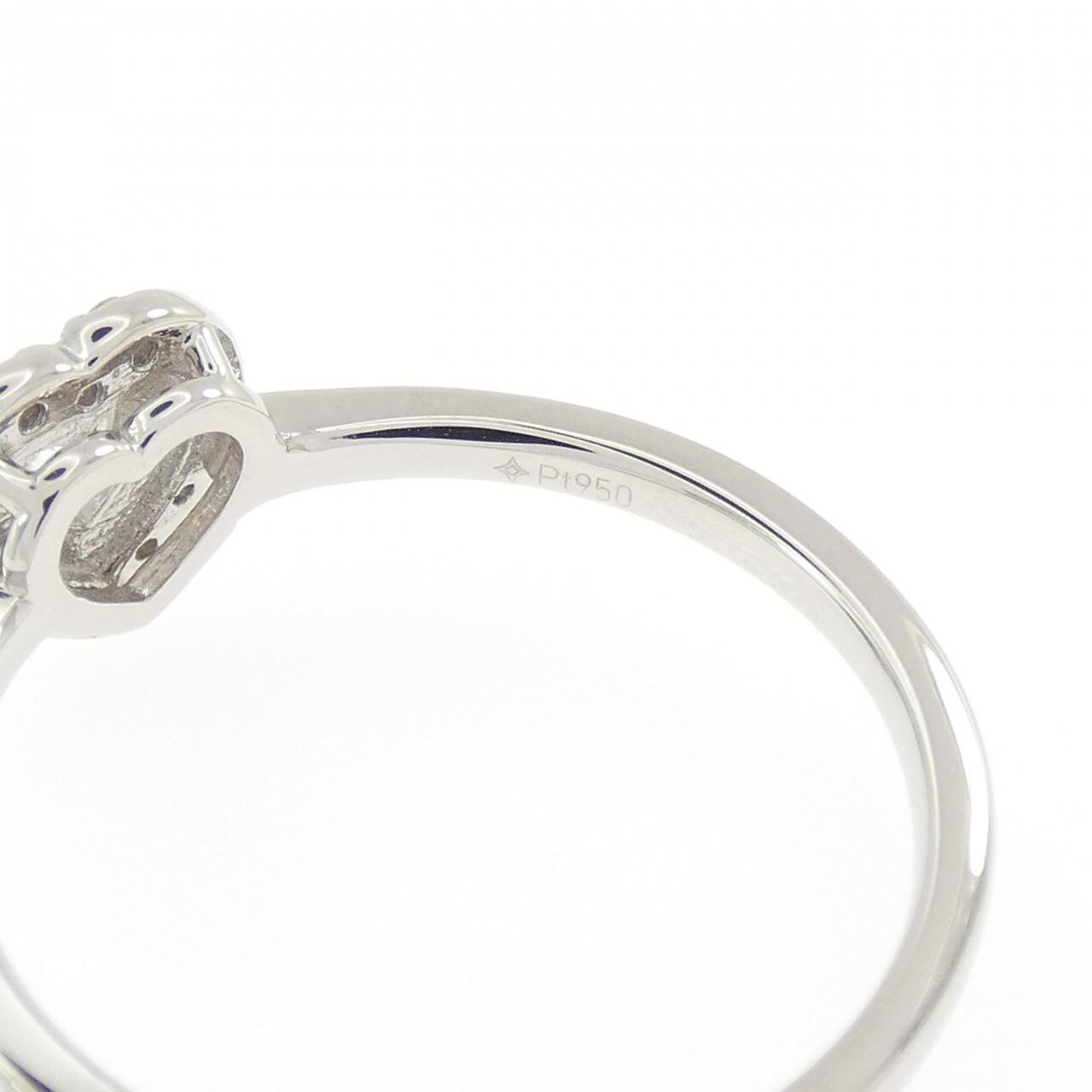 ジーエスティービー ハート ダイヤモンド リング 0.31CT