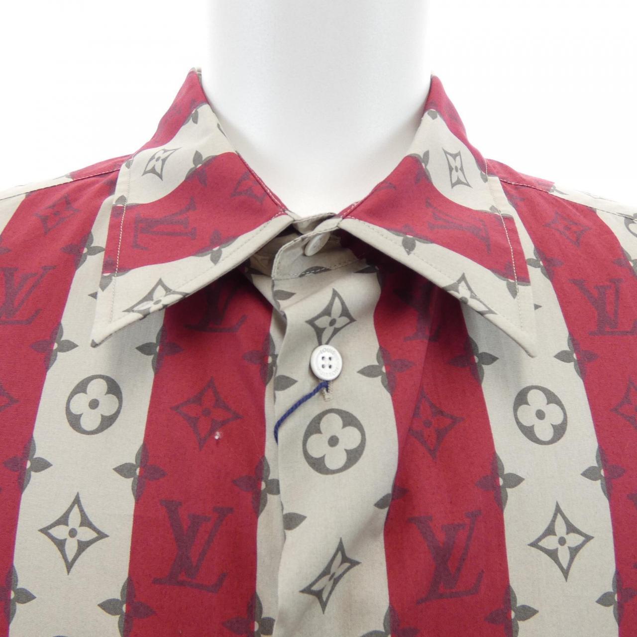 ルイヴィトン LOUIS VUITTON モノグラムトランクストライプショートスリーブ NIGO 日本限定 HMS05WJB8 S/Sシャツ