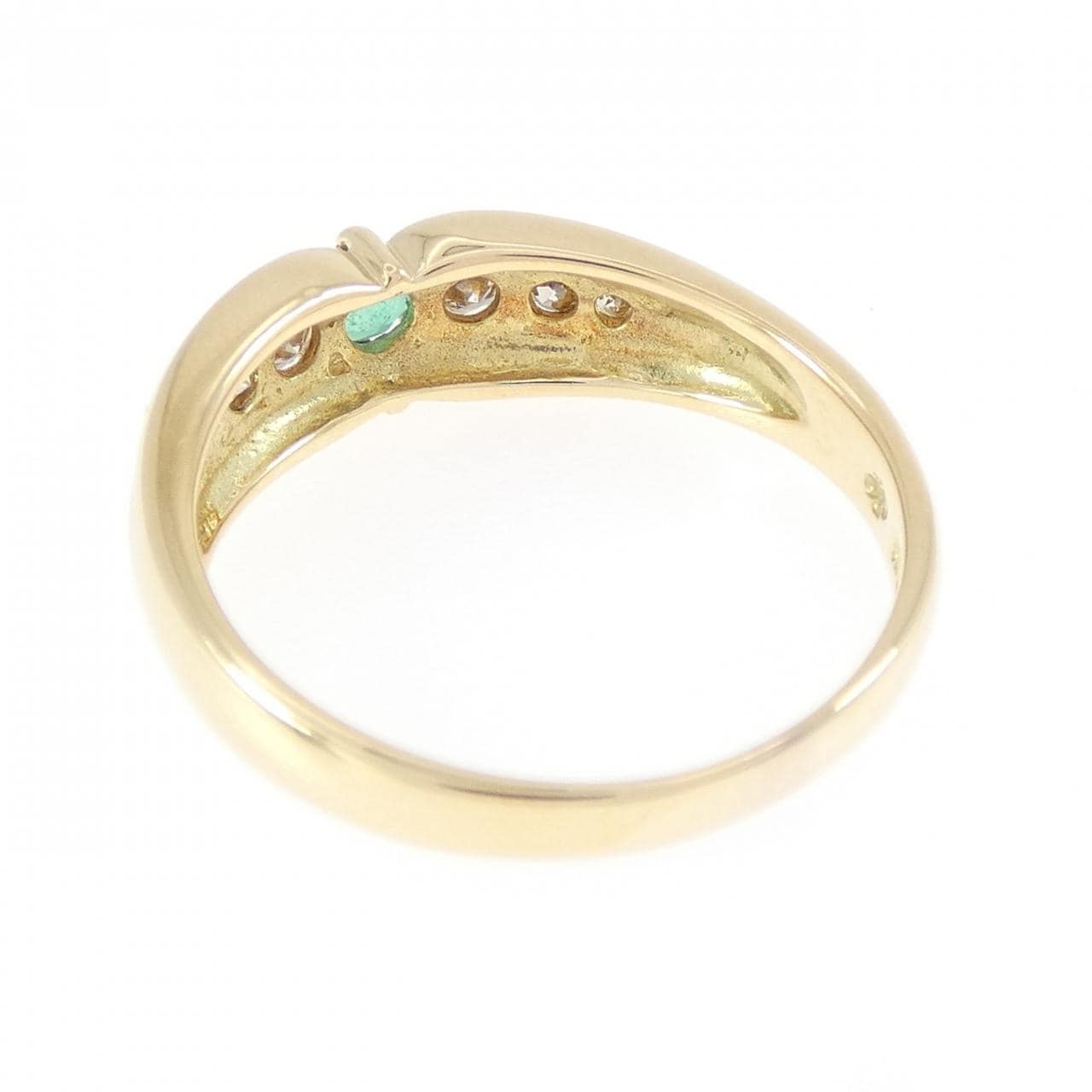 K18YG エメラルド リング 0.10CT