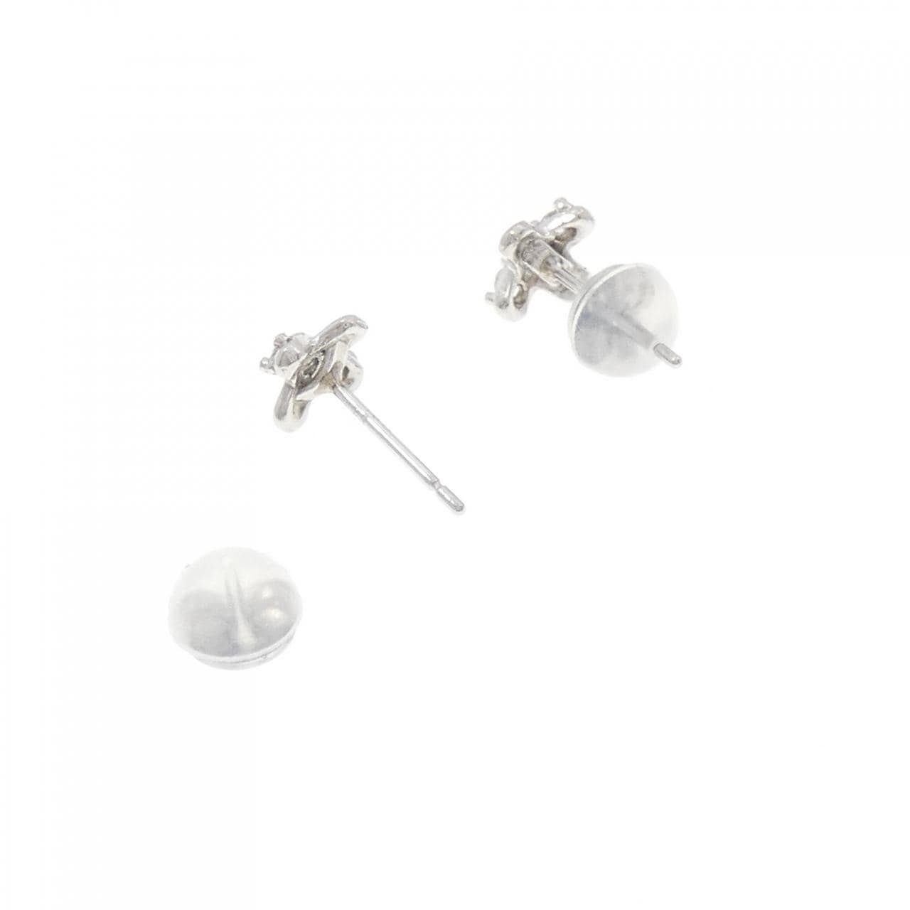 PT900 ダイヤモンド ピアス 0.10CT