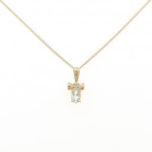 K18YG アクアマリン ネックレス