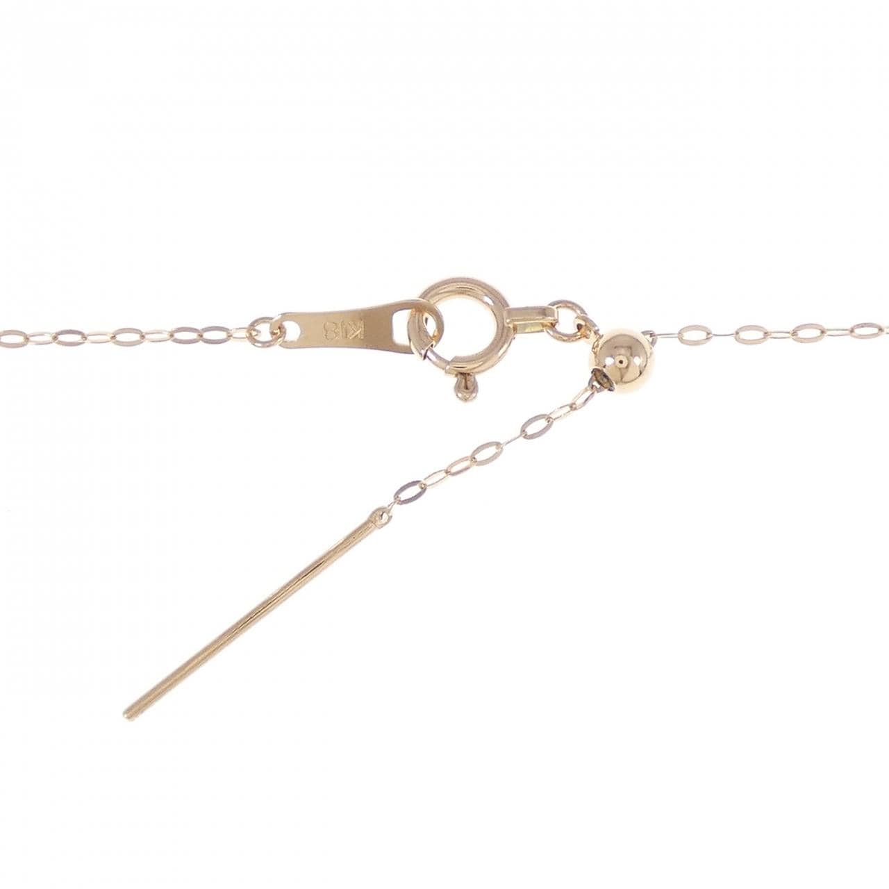 K18PG ダイヤモンド ネックレス 0.30CT