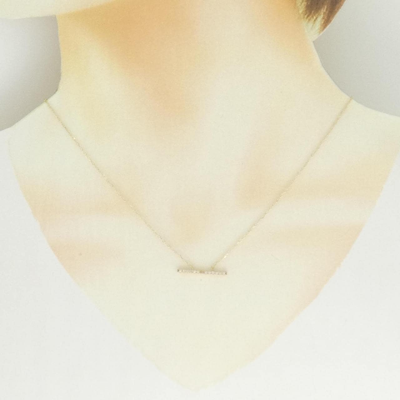 ヒロタカ トラペーズ ネックレス 0.06CT