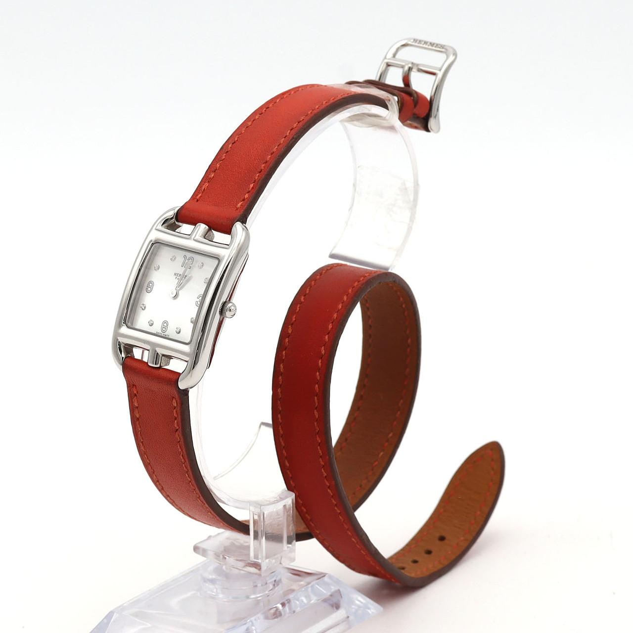 【ノーメンテナンス還元価格】エルメス ケープコッド･ドゥブルトゥール･8P CC1.210 SS クォーツ