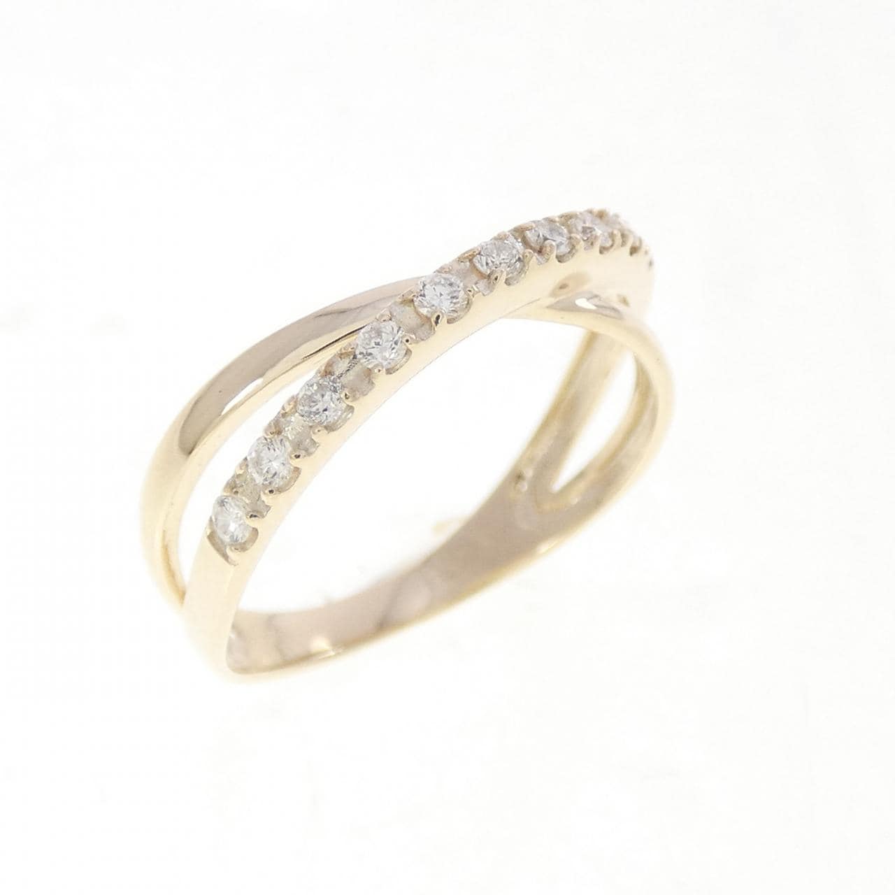 【リメイク】K10YG ダイヤモンド ピンキーリング 0.10CT