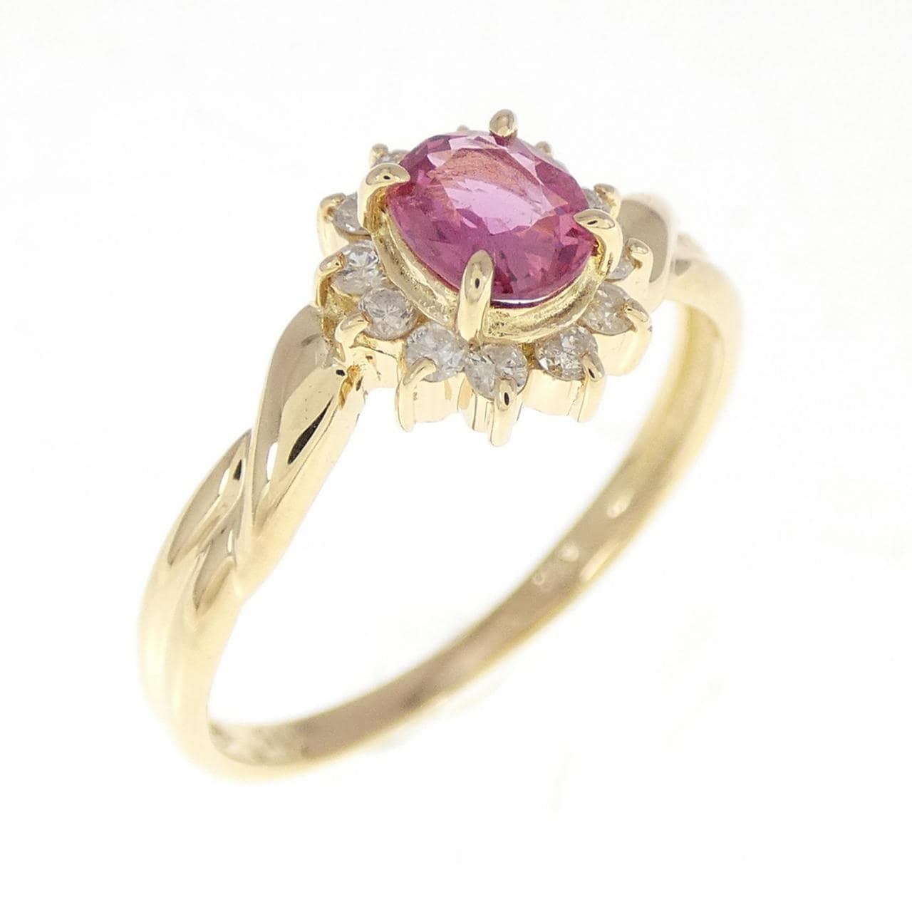 K18YG ruby ring