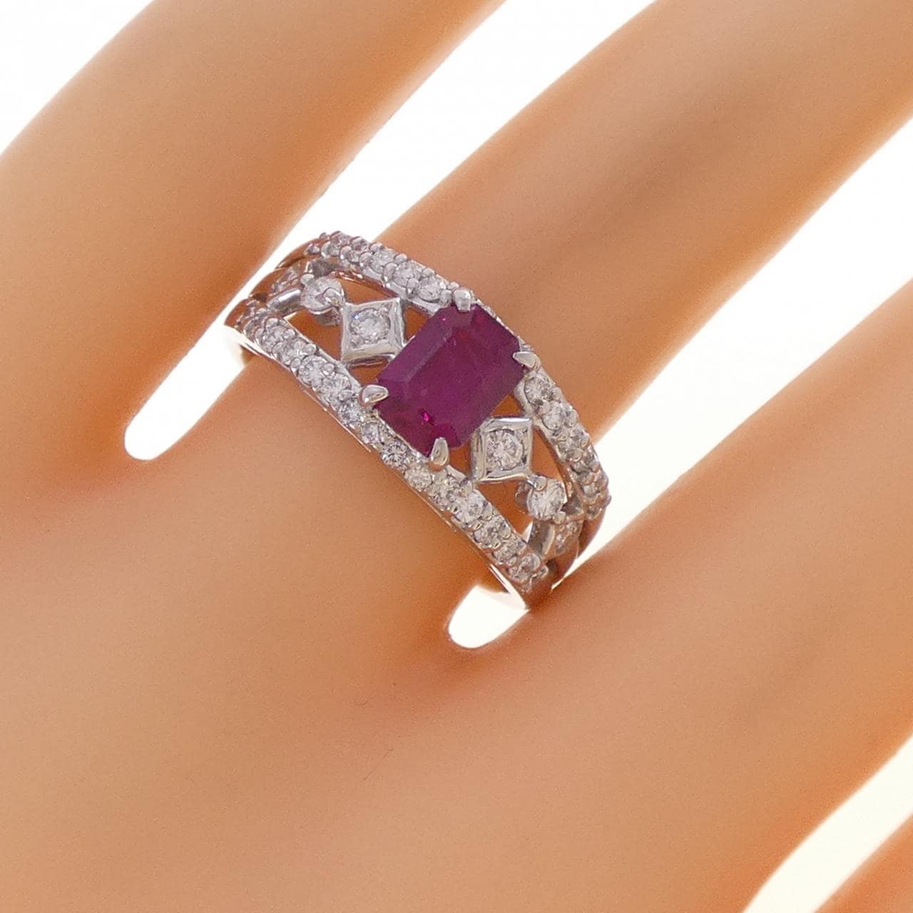 PT900 ルビー リング 1.13CT