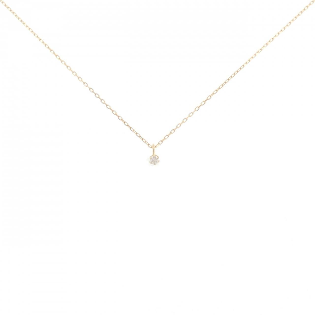 K18YG ダイヤモンド ネックレス 0.02CT