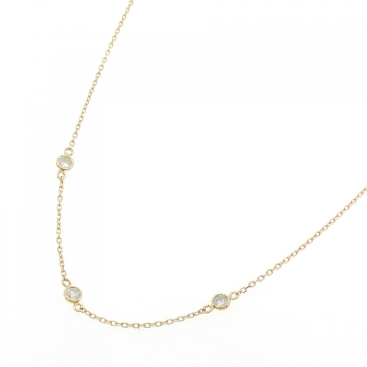 K18YG ダイヤモンド ネックレス 0.24CT