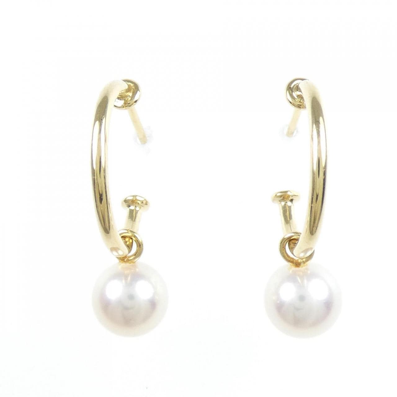 MIKIMOTO Akoya pearl earrings 6.9mm