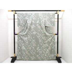 【未使用品】小紋　絞り加工　裄丈Ｓ寸