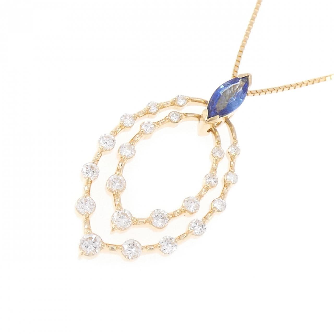 K18YG サファイヤ ネックレス 0.54CT