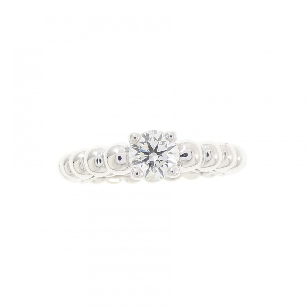 ヴァンクリーフ&アーペル ペルレ ソリティア リング 0.31CT E VVS2 EXT