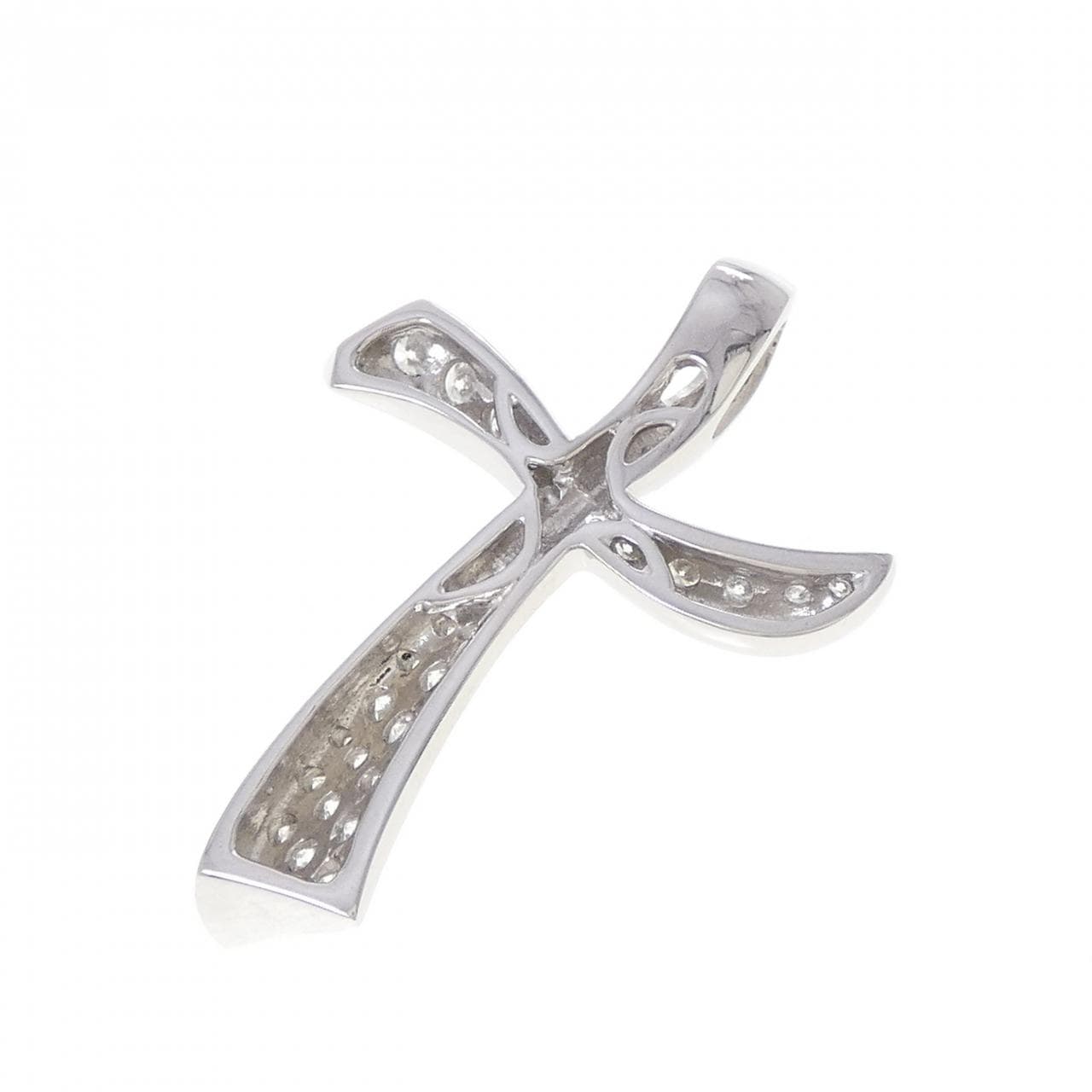 PT900 クロス ダイヤモンド ペンダント 0.71CT