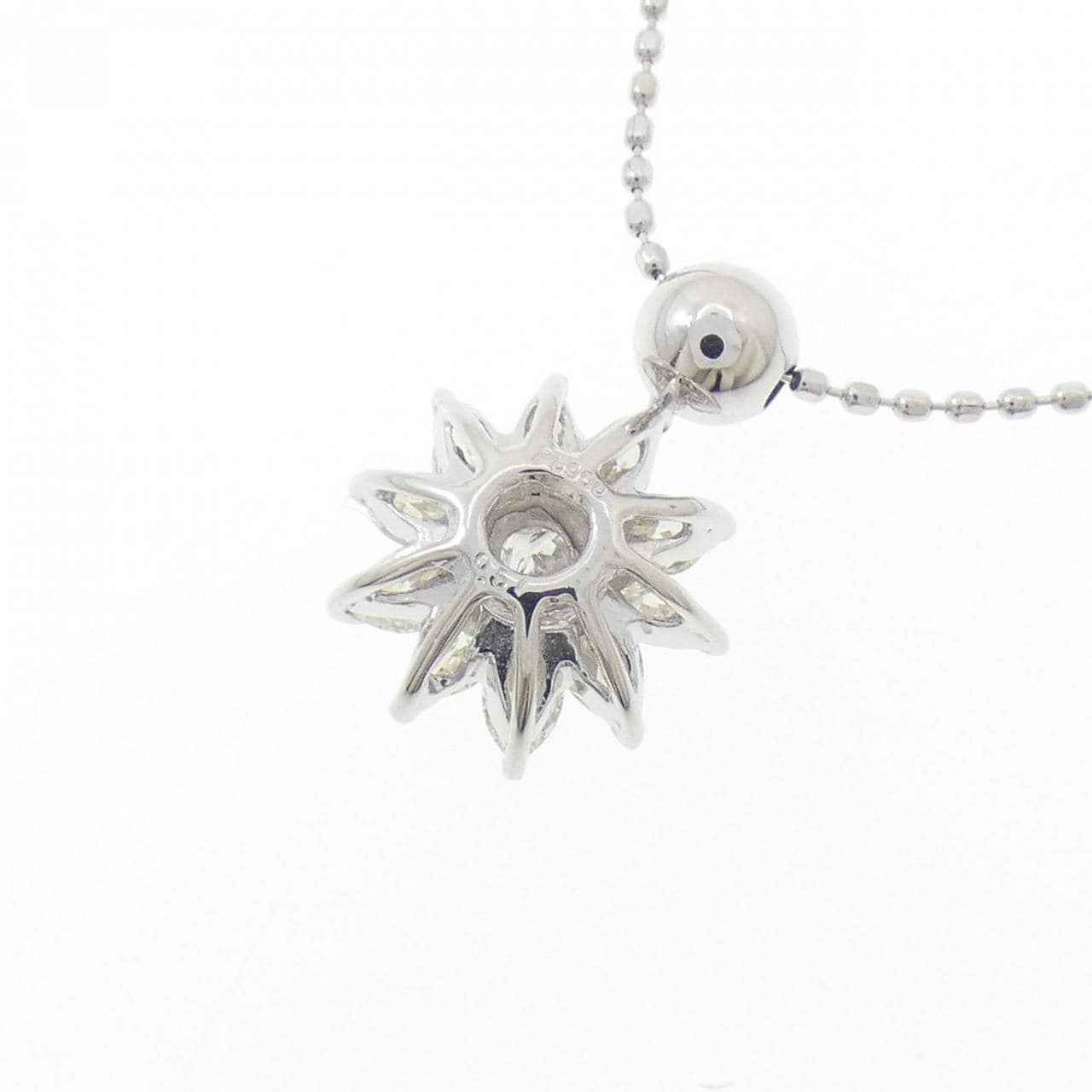 Pt900/K18WG ダイヤモンド ネックレス 0.51CT