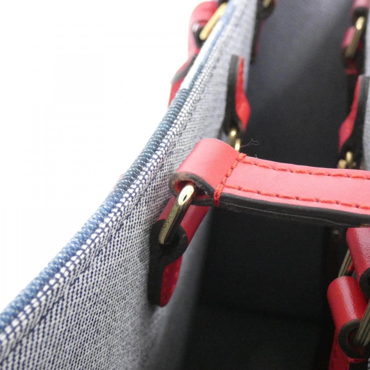 ルイヴィトン デニム モノグラム オンザゴー GM M44992 バッグ