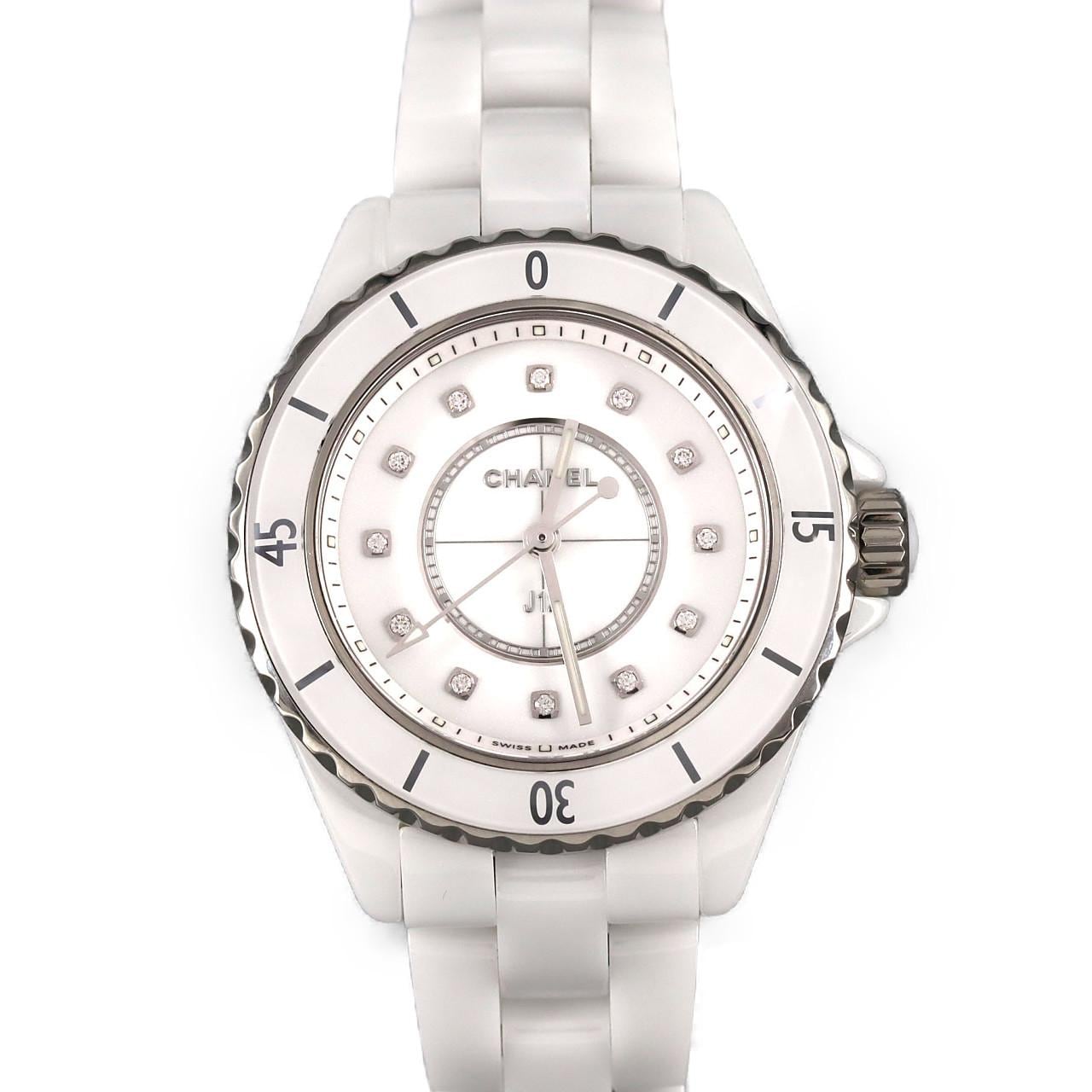 シャネル J12 33mmセラミック･12P H5703 セラミック クォーツ