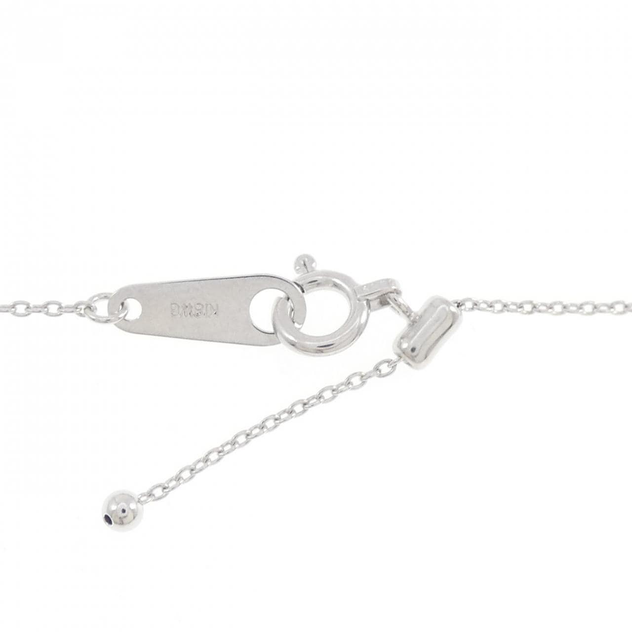 K18WG ダイヤモンド ネックレス 0.12CT