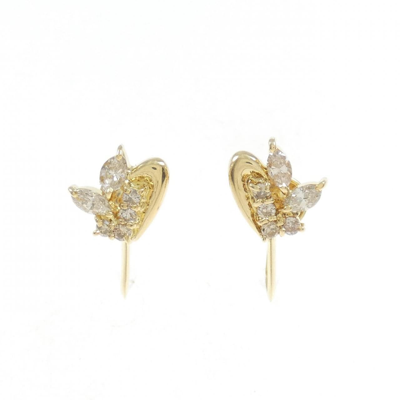 K18YG ダイヤモンド イヤリング 0.36CT