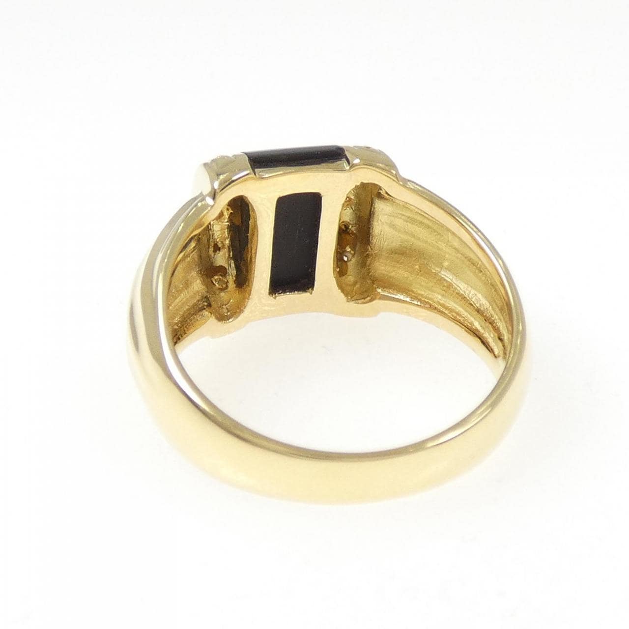 K18YG オニキス リング