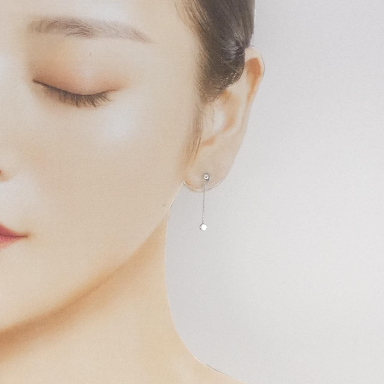 PT900鑽石耳環0.2克拉