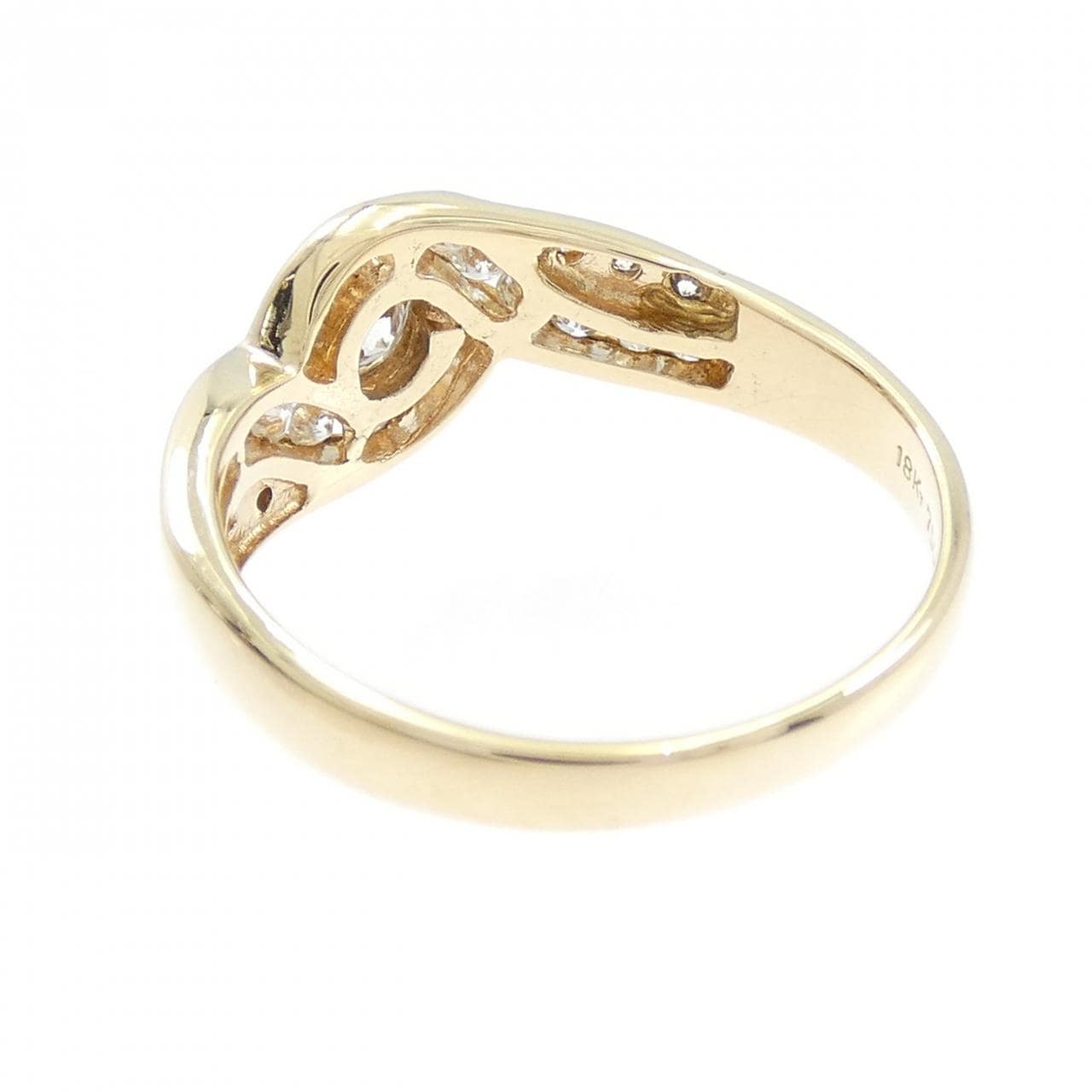 750YG ダイヤモンド リング