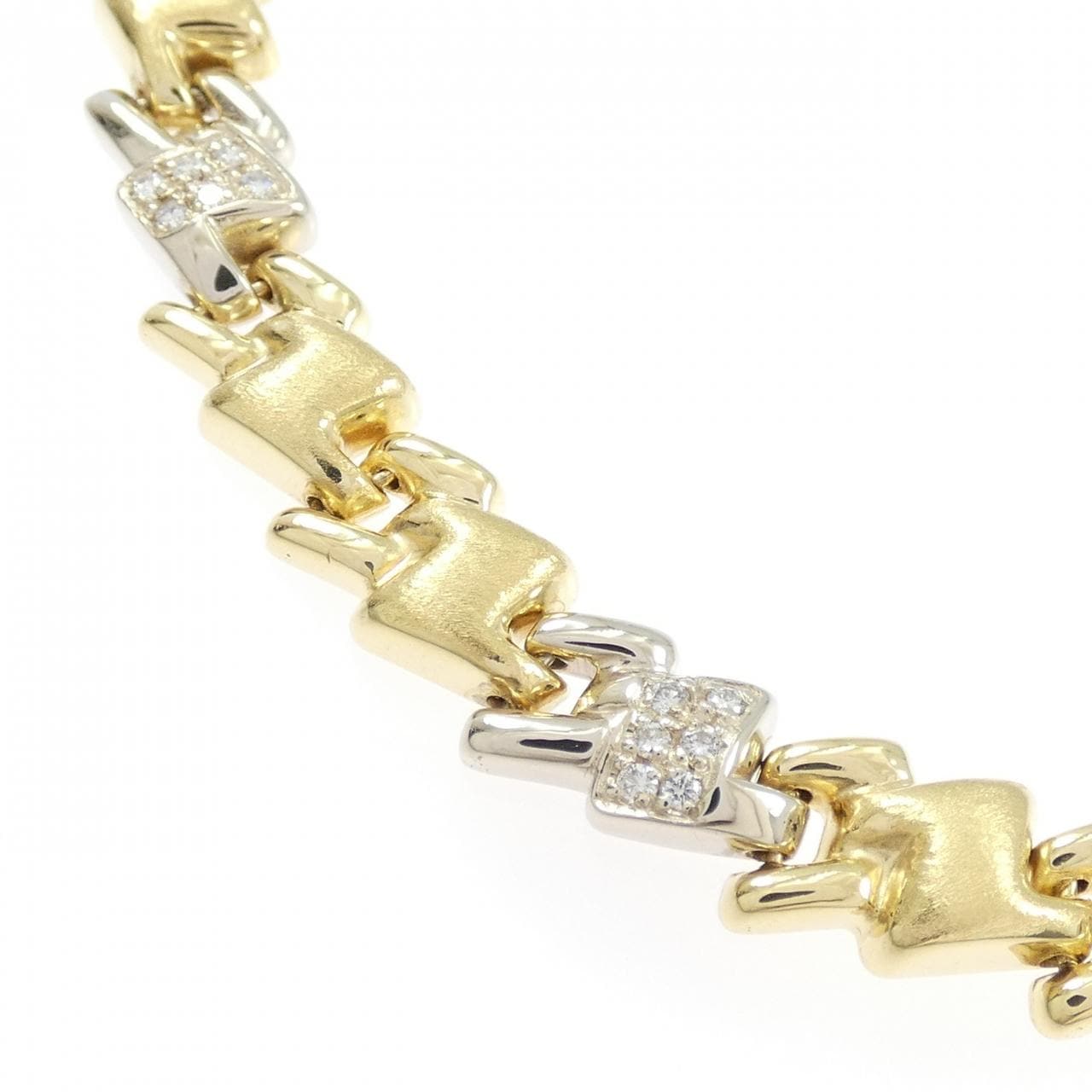 750YG/750WG ダイヤモンド ネックレス 0.31CT