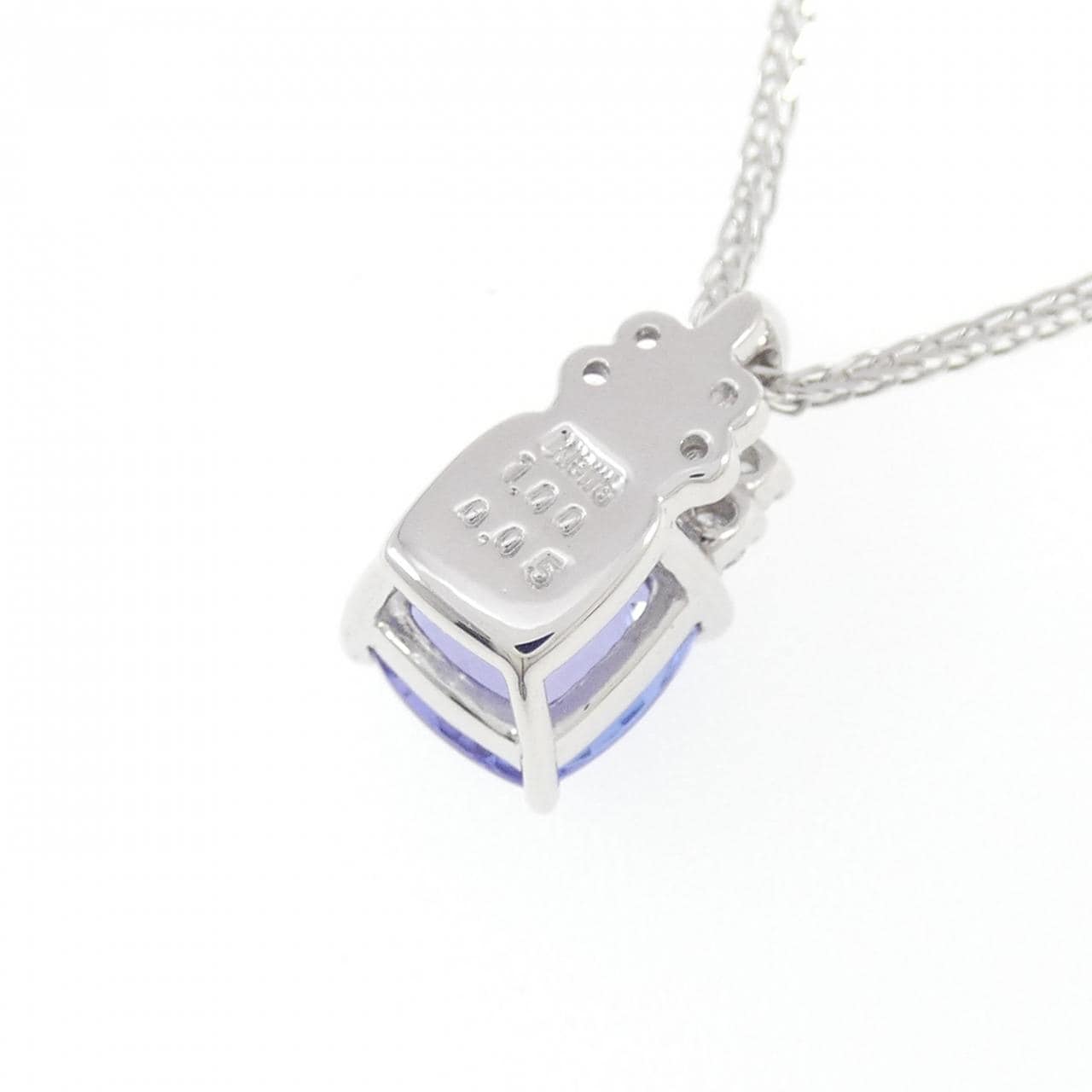 K18WG タンザナイト ネックレス 1.00CT