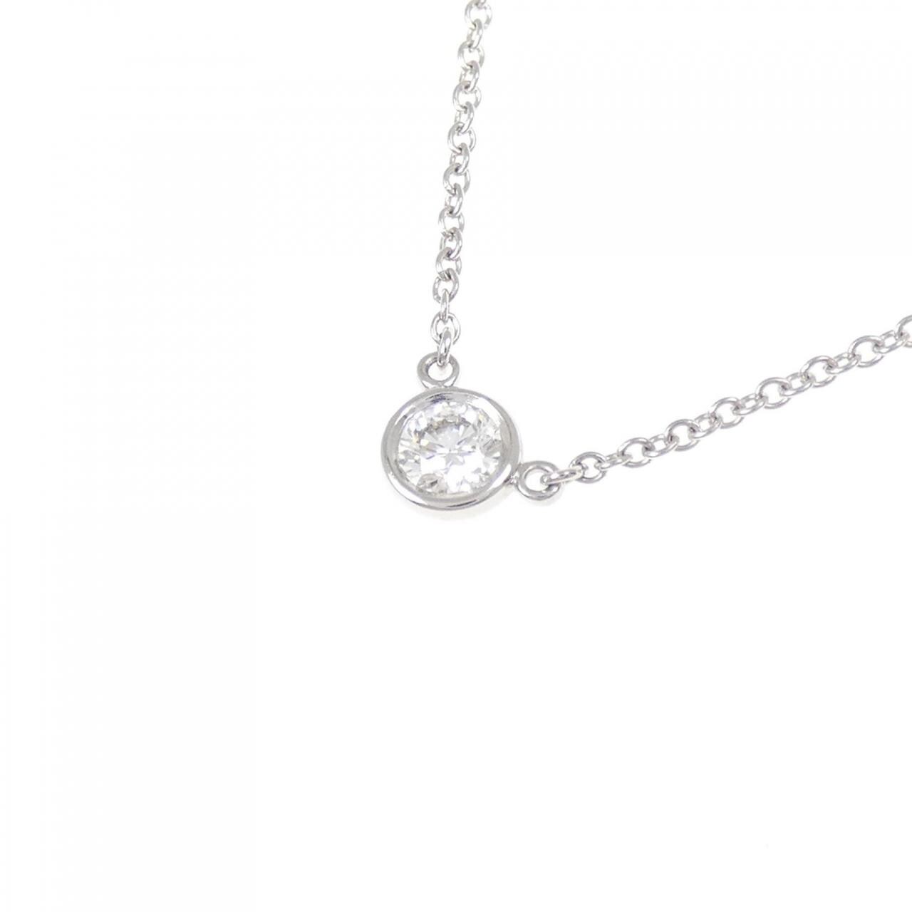 ティファニー バイザヤード ネックレス 0.18CT G VVS2 3EXT