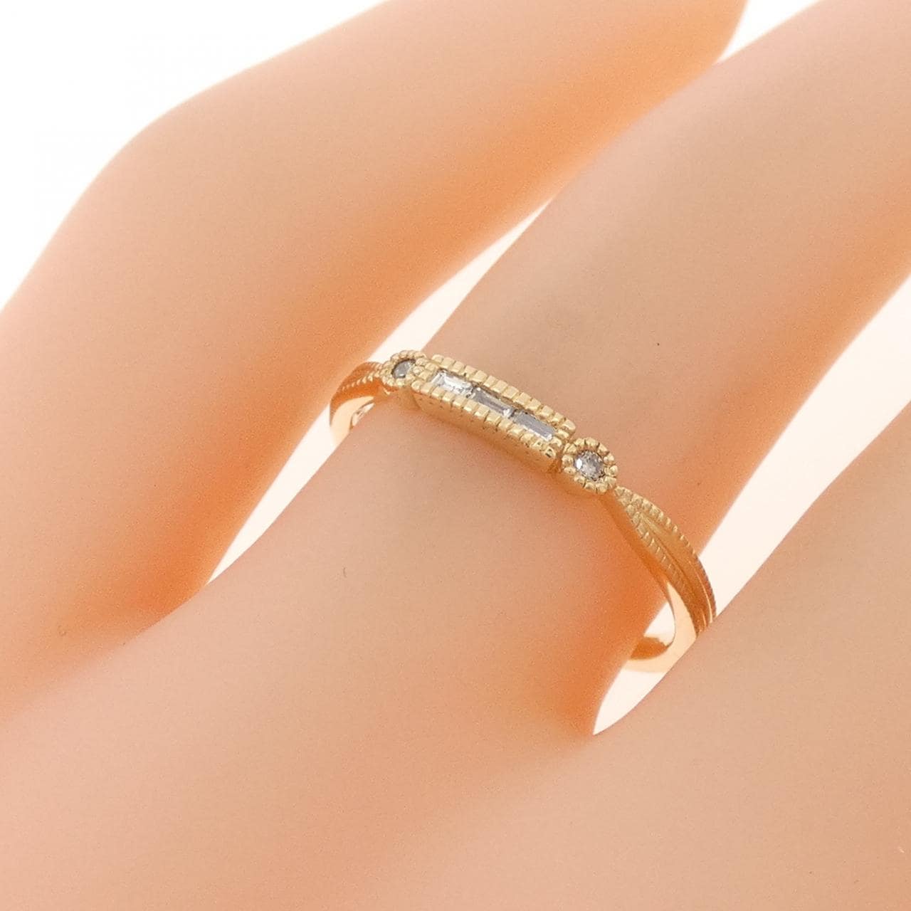 アガット ダイヤモンド リング 0.05CT