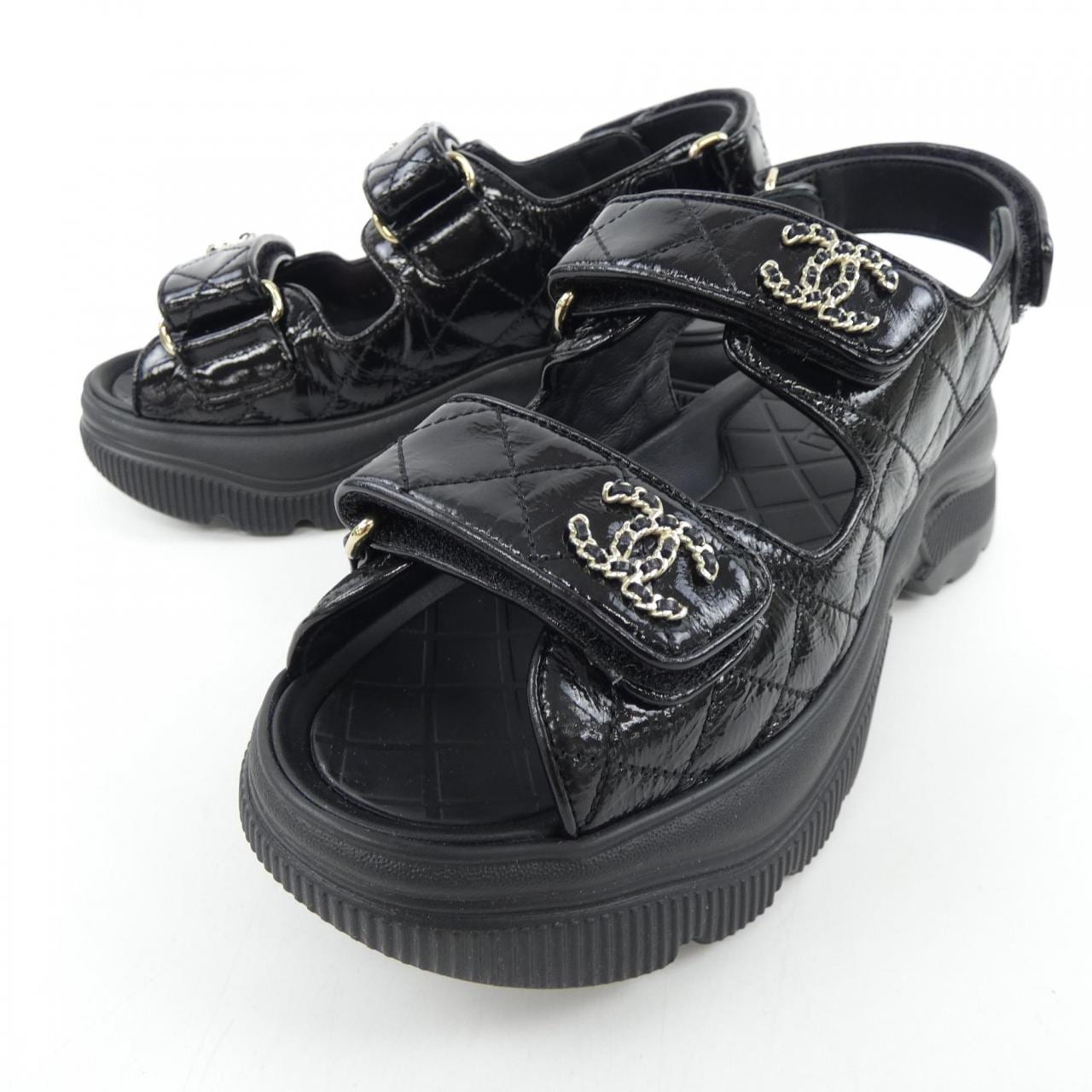 シャネル CHANEL G46293B21695 サンダル