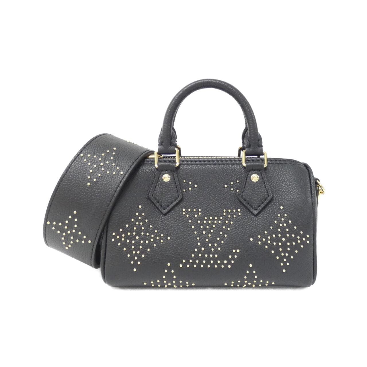 LOUIS VUITTON Monogram Empreinte（镶嵌）Nano Speedy M46745 包