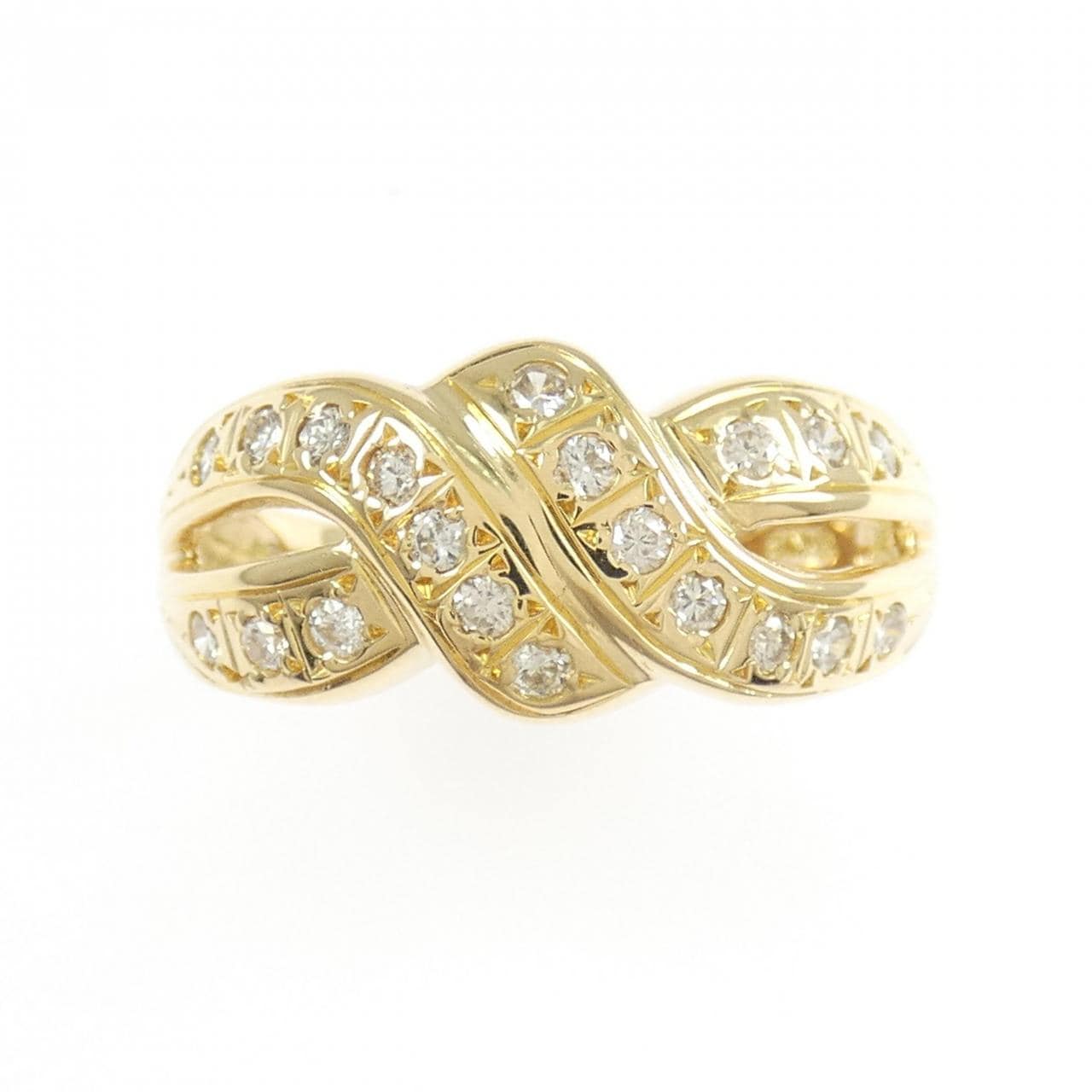 K18YG ダイヤモンド リング