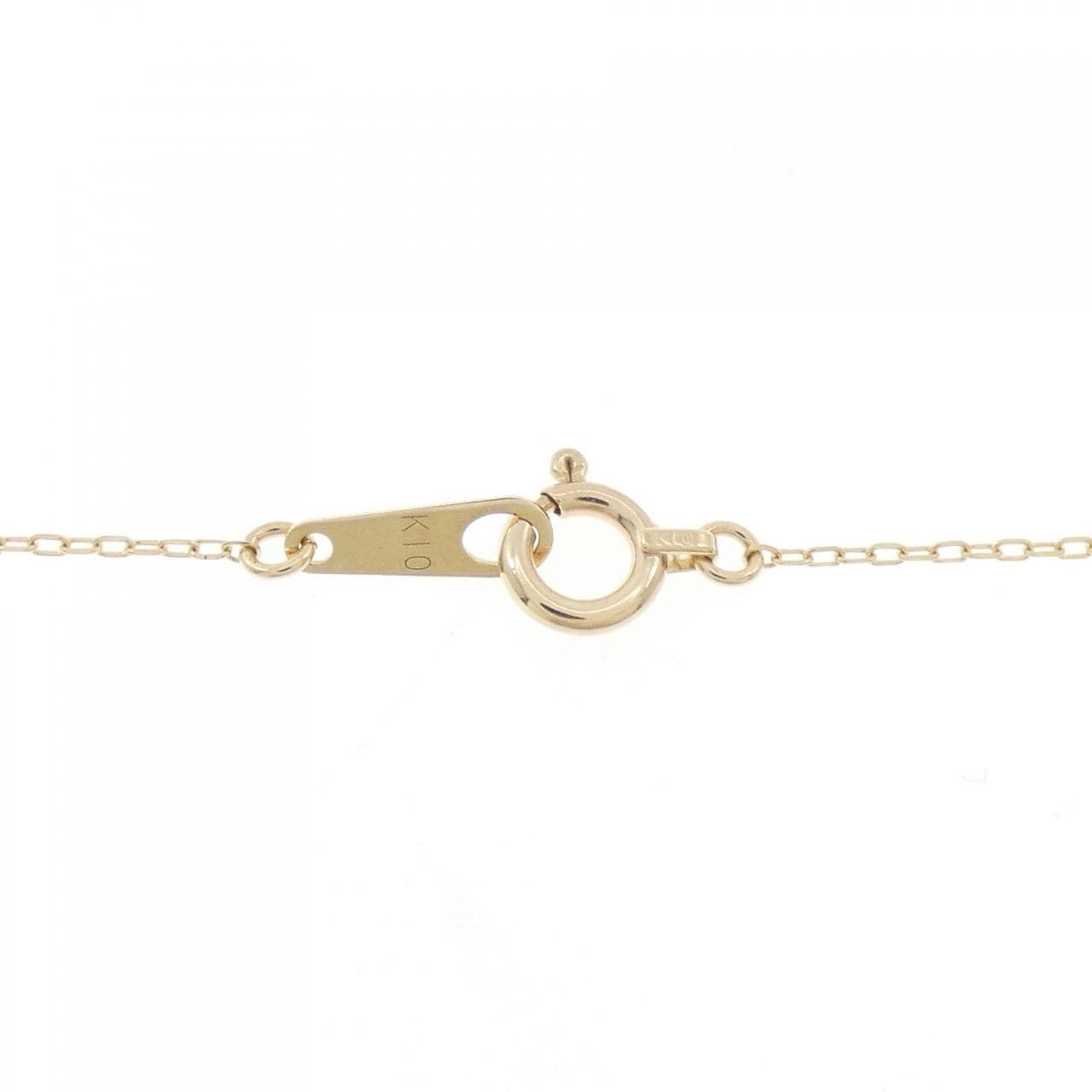 K10YG ソリティア ダイヤモンド ネックレス 0.05CT