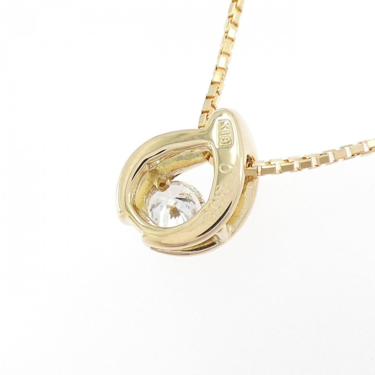 K18YG ダイヤモンド ネックレス 0.303CT