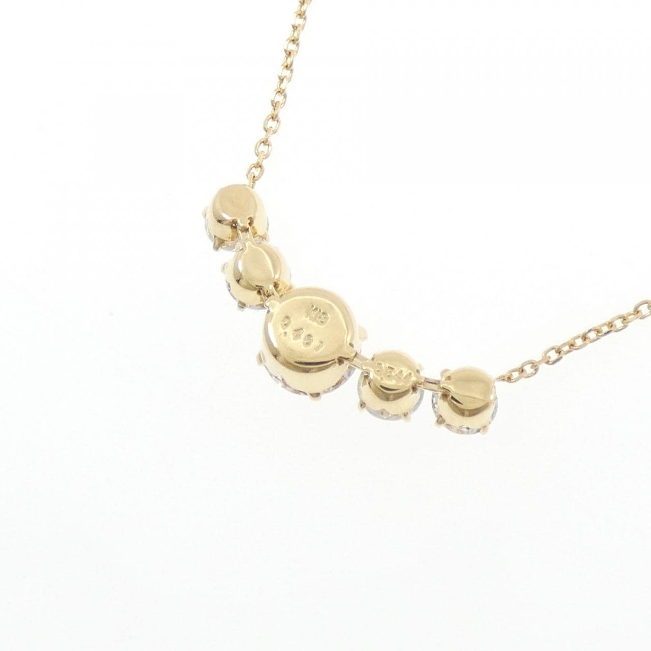 K18YG ダイヤモンド ネックレス 0.461CT
