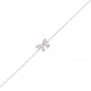 PT950/PT850 リボン ダイヤモンド ブレスレット 0.01CT