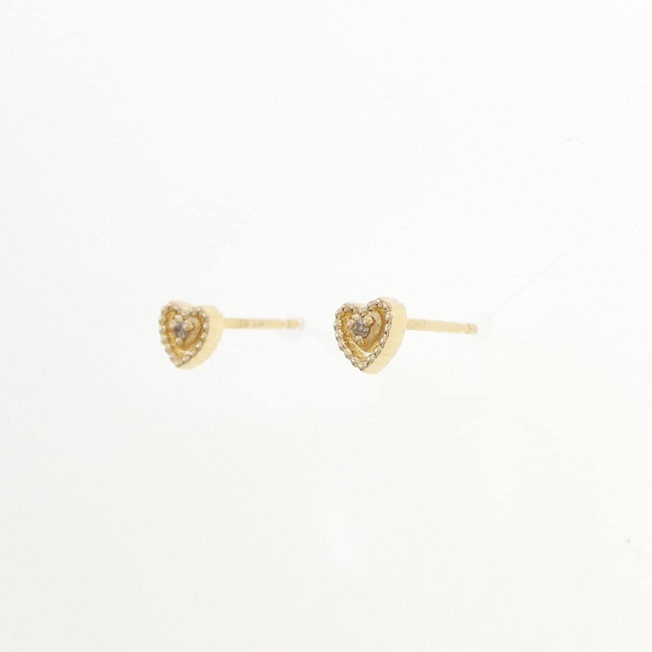 ノジェス ハート ダイヤモンド ピアス