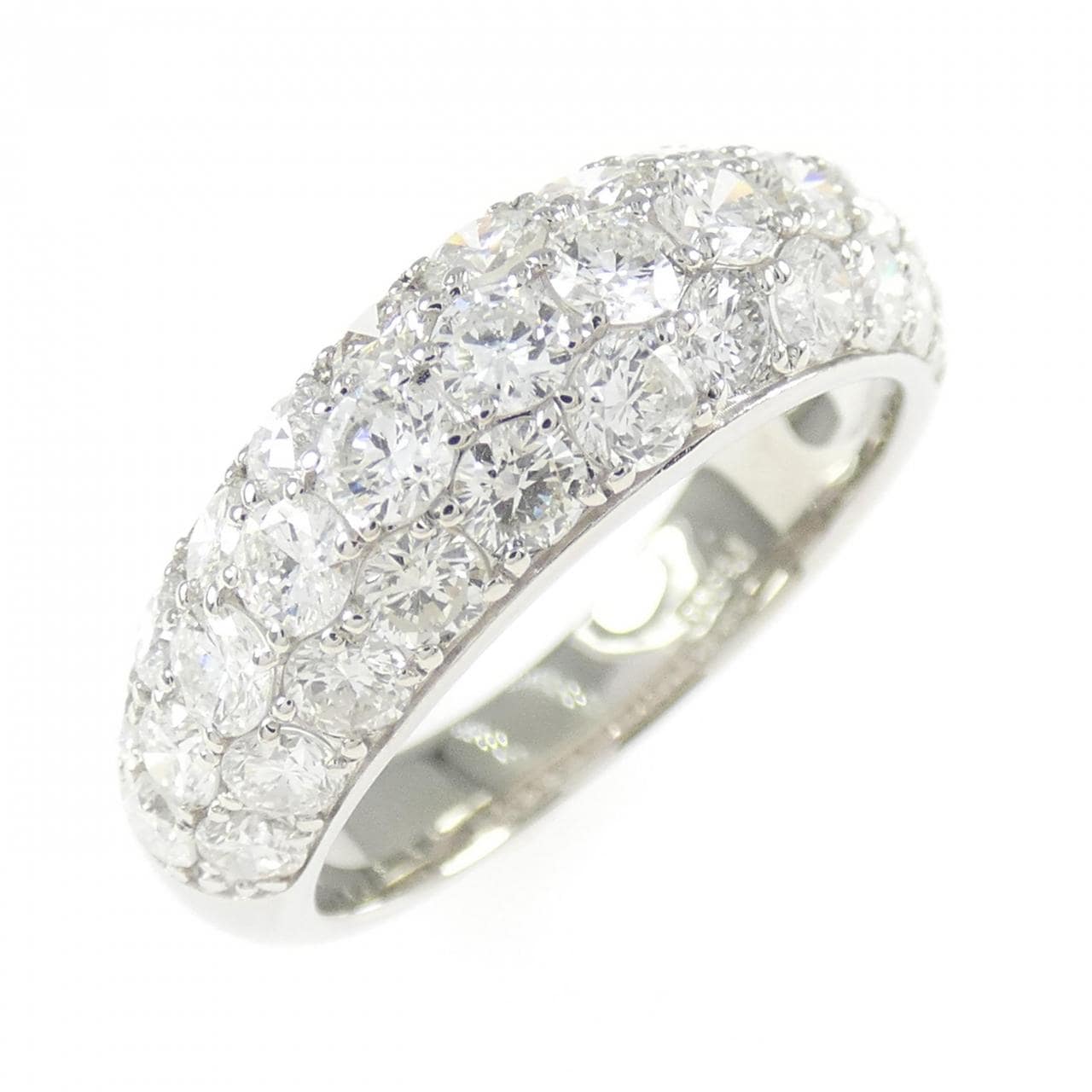 PT900 パヴェ ダイヤモンド リング 2.00CT