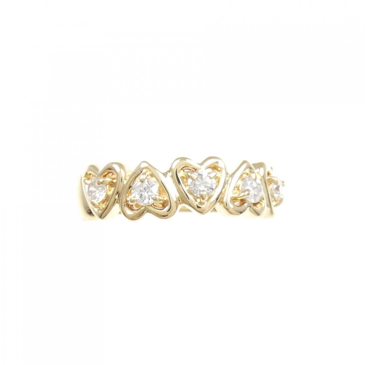 K18YG heart Diamond ring 0.30CT