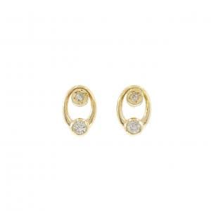 K18YG ダイヤモンド ピアス 0.38CT